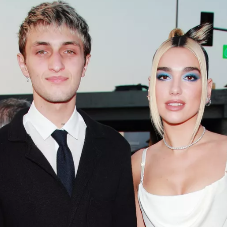 Anwar Hadid and Dua Lipa back when they used to date each other.